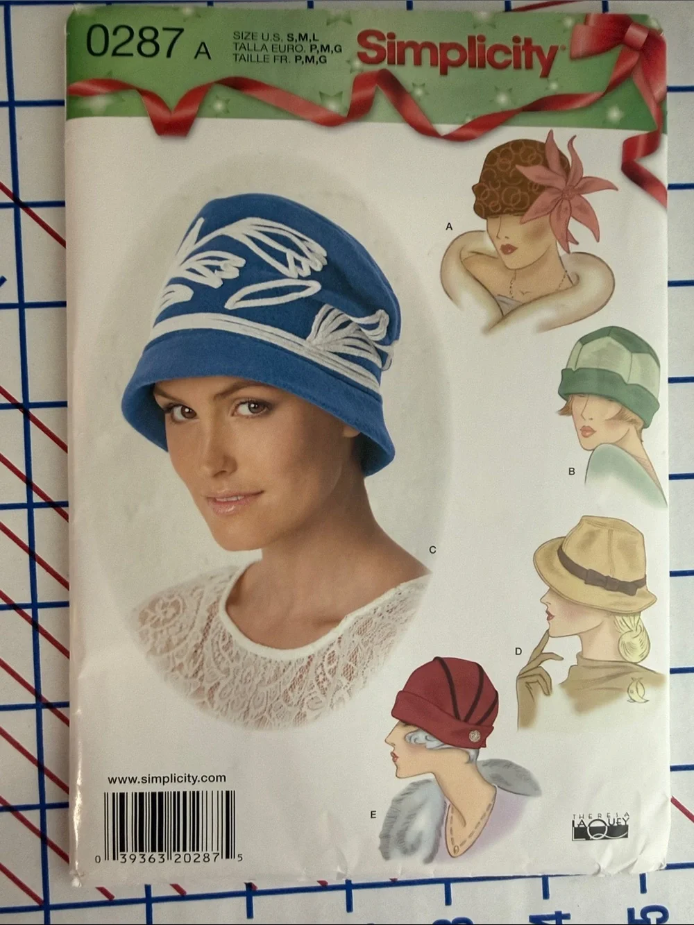 Simplicity 0287 Uncut Factory Folded Hat Sewing Pattern Theresa LaQuey S M L